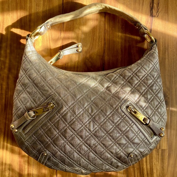 Marc Jacobs Metallic Quilted Leather Hobo - Picture 4 of 16